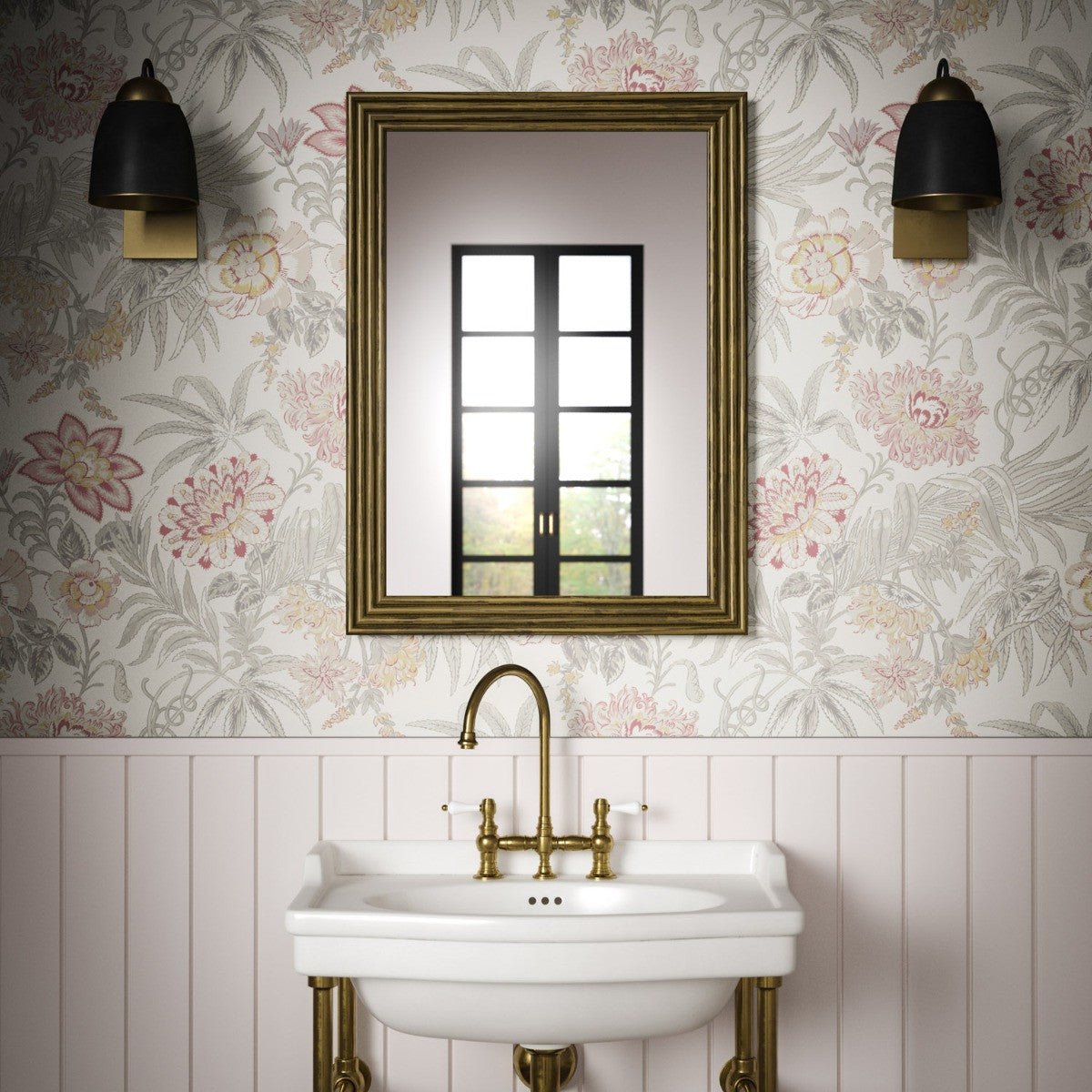 Hemingford Wallpaper - Natural - Warner House - Premier Wallcovering