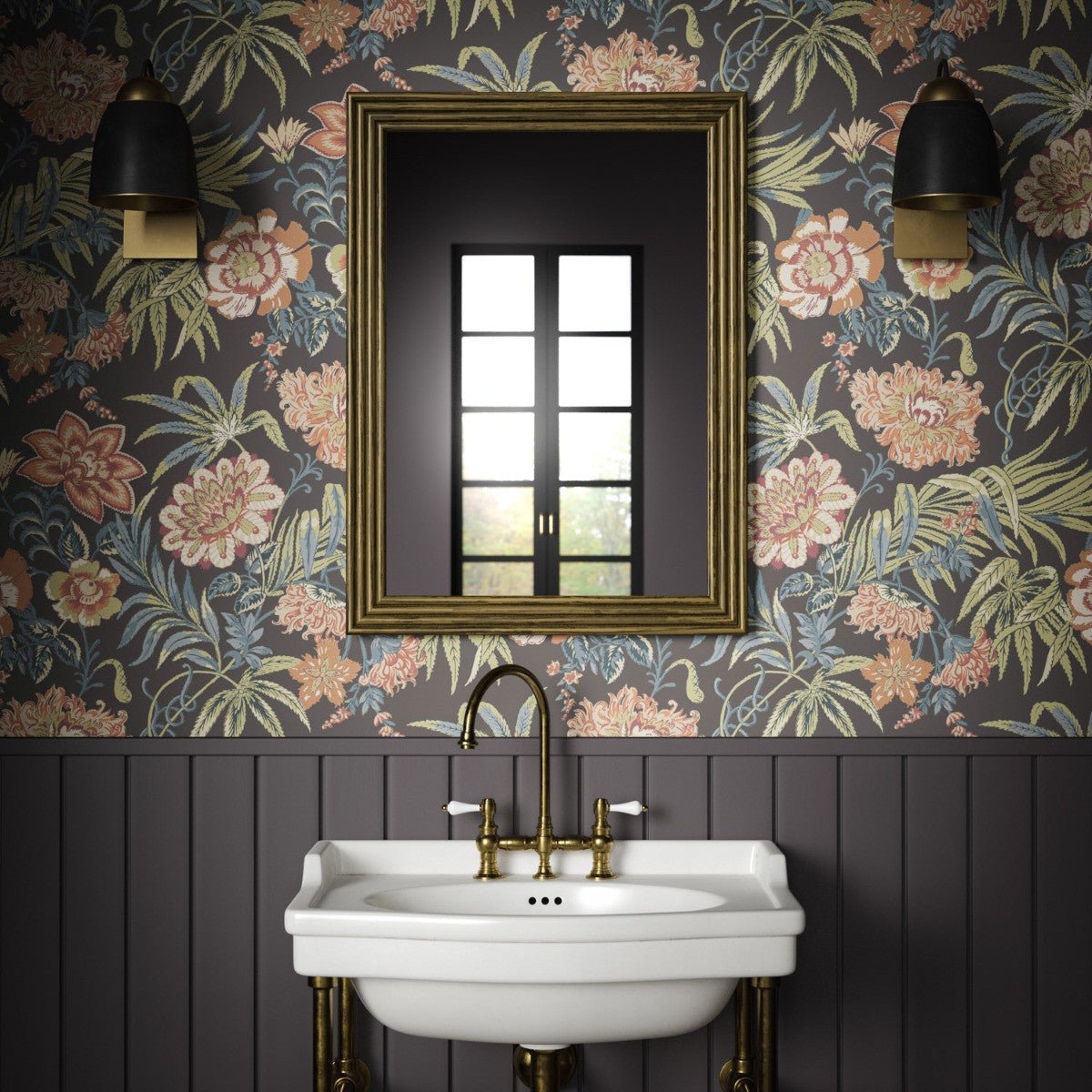 Hemingford Wallpaper - Spice - Warner House - Premier Wallcovering