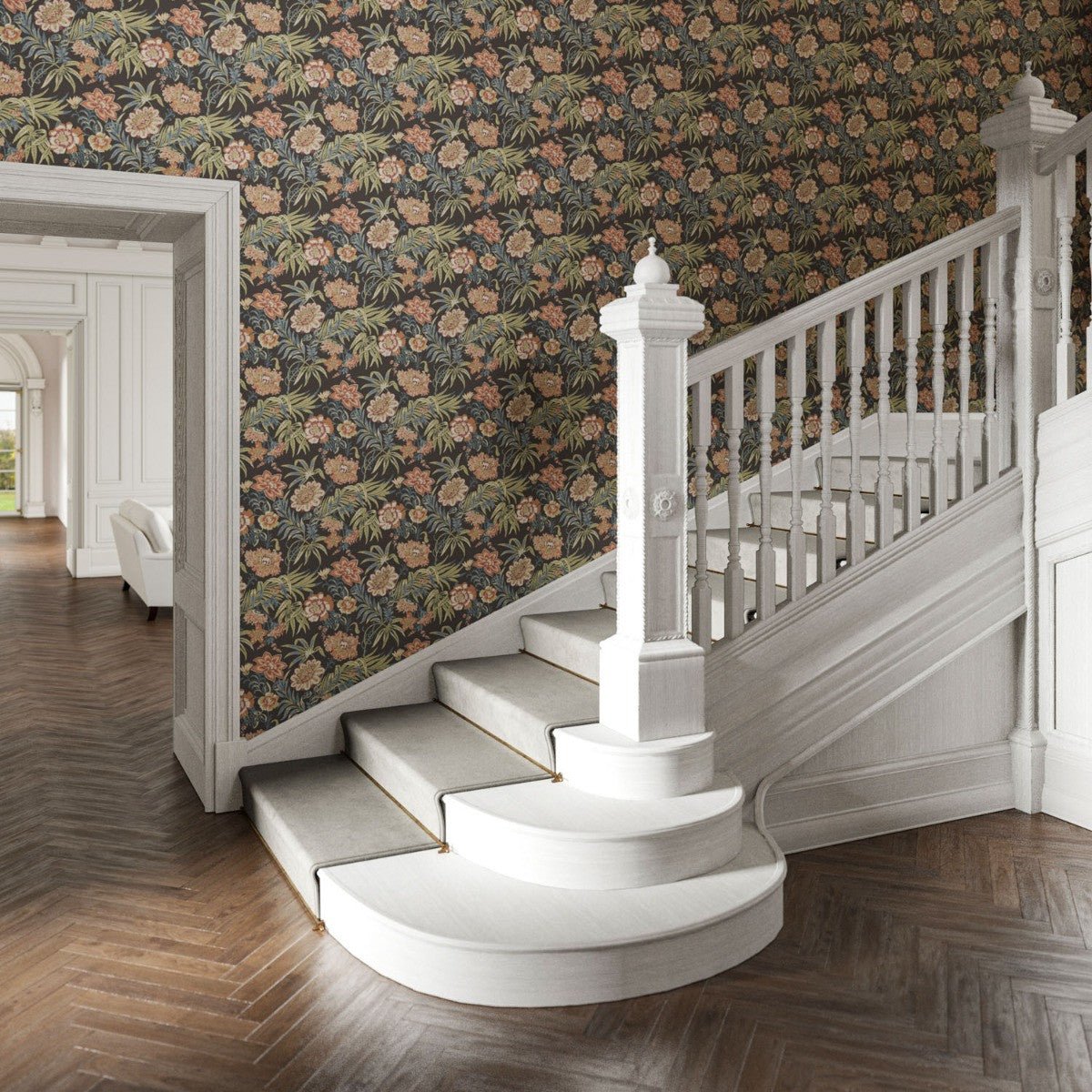 Hemingford Wallpaper - Spice - Warner House - Premier Wallcovering