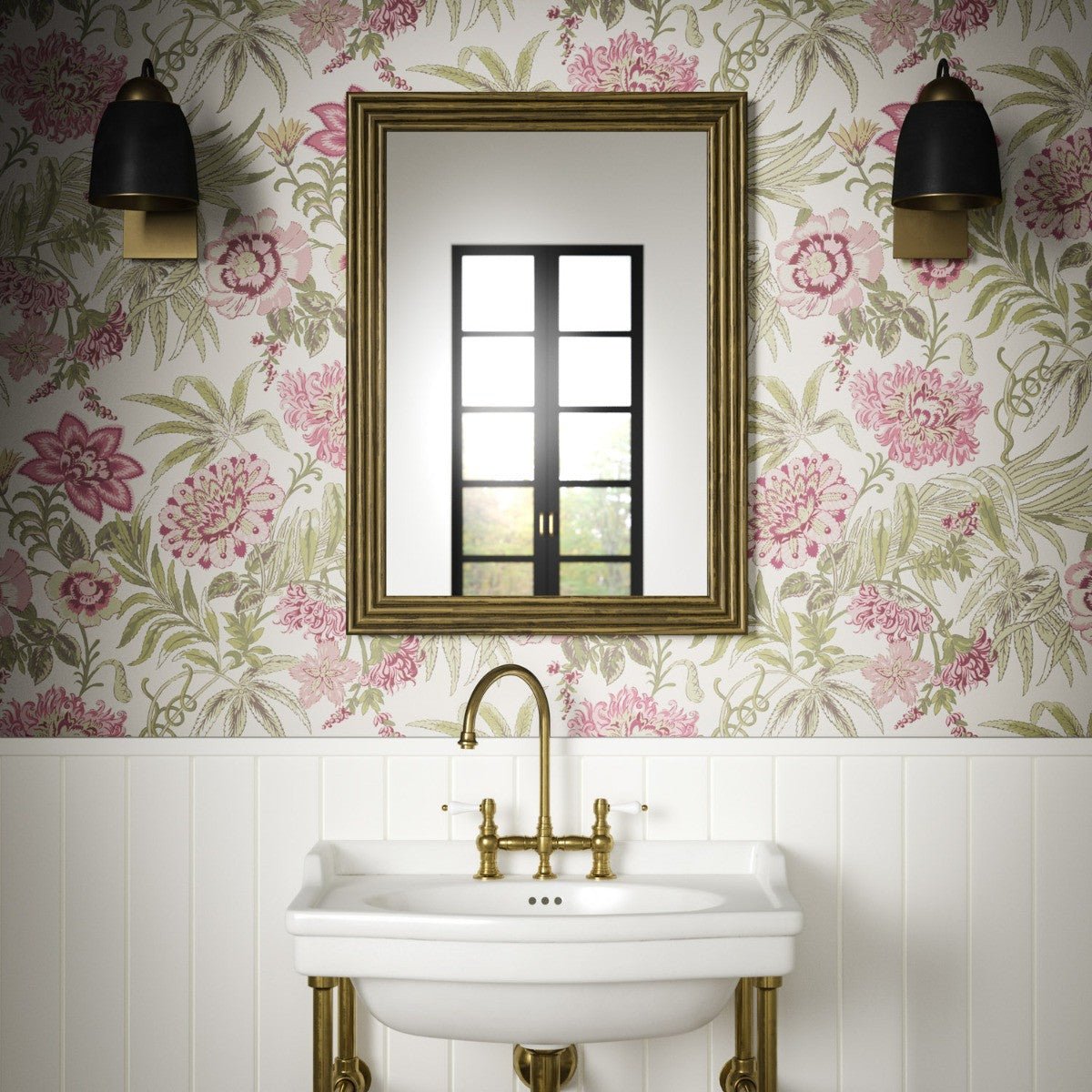 Hemingford Wallpaper - Rose - Warner House - Premier Wallcovering