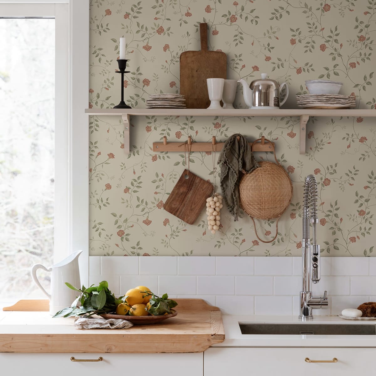 Henny Wallpaper - Ginseng - Sandberg - 840-12 - Premier Wallcovering