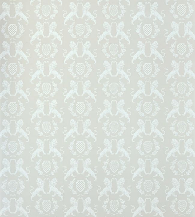 Heraldic Lion Wallpaper - Stone - BG1100102 - Barneby Gates - Premier Wallcovering