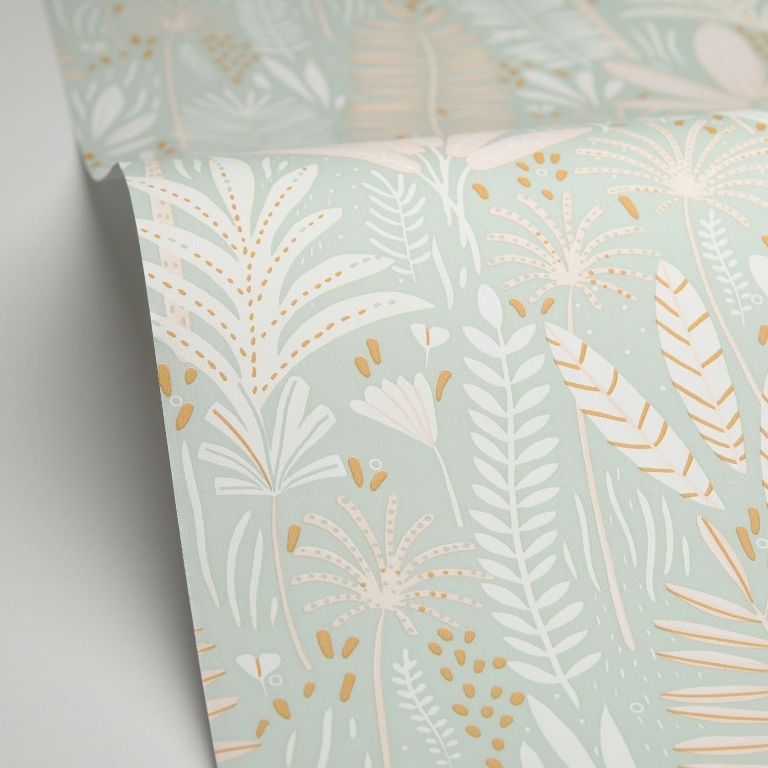 Herbes Folles Wallpaper - Vert Amande - Caselio - 105727010 - Premier Wallcovering