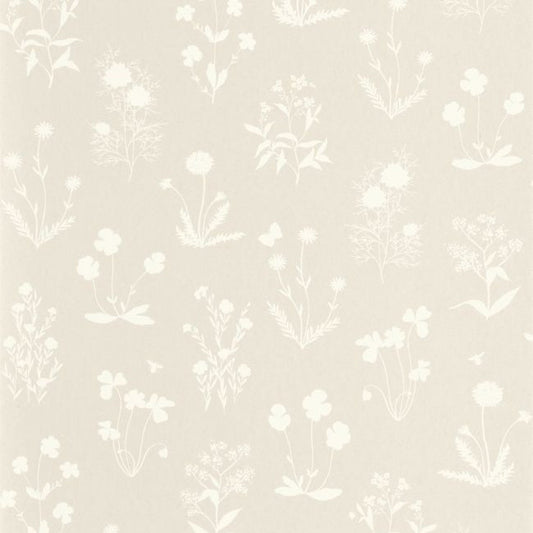 Herbier Gardens Wallpaper - Beige Lin - Casadeco - 87621218 - Premier Wallcovering