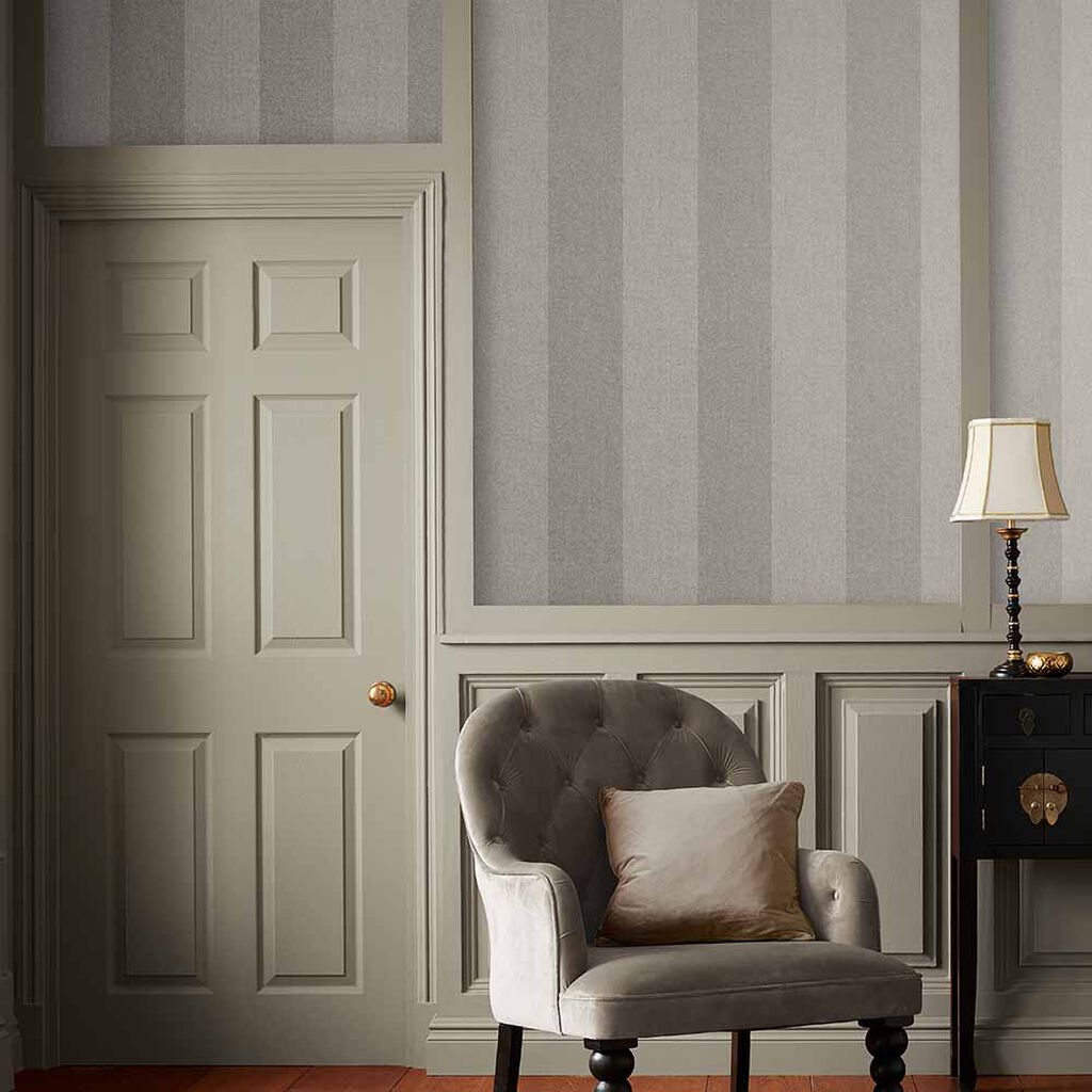 Heritage Stripe Wallpaper - Taupe - Graham & Brown - 107591 - Premier Wallcovering