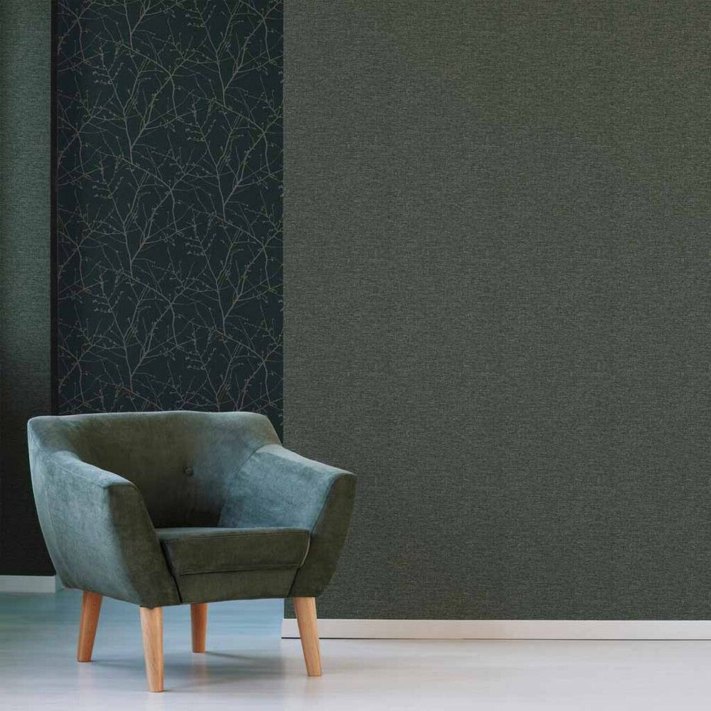 Heritage Texture Wallpaper - Green - Superfresco Easy - 108616 - Premier Wallcovering