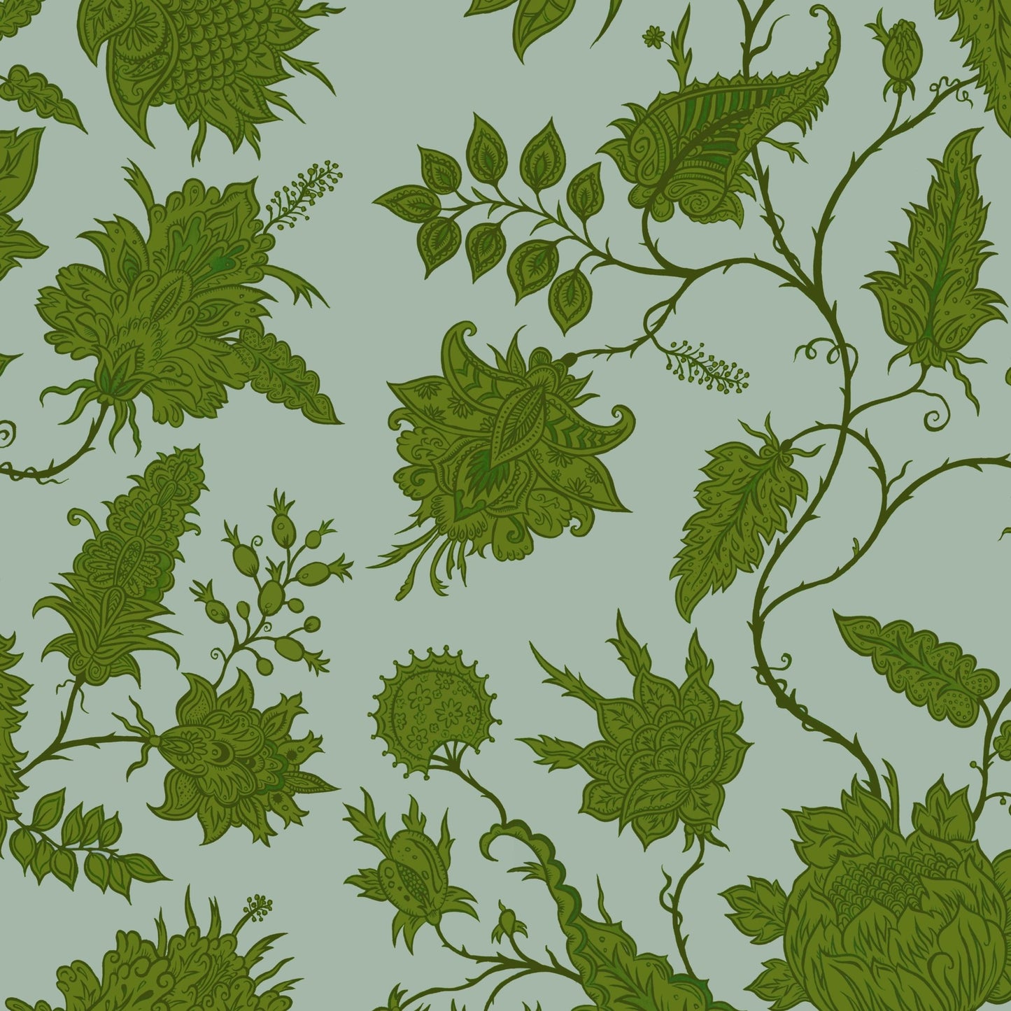 Hermosa Wallpaper - Jade/Peridot - Wear The Walls - HEJP807652 - Premier Wallcovering