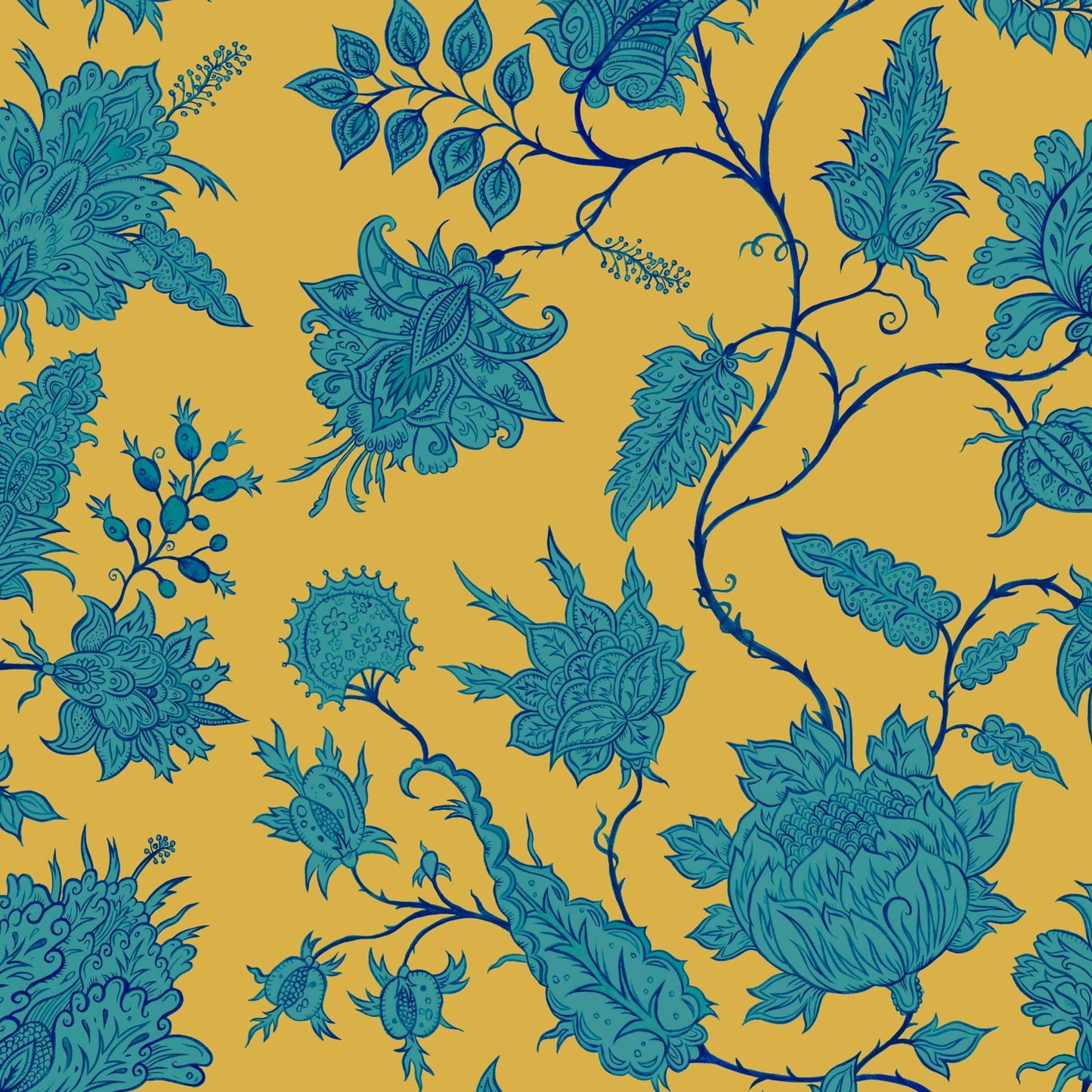 Hermosa Wallpaper - Citrine/Zircon - Wear The Walls - HECZ807652 - Premier Wallcovering