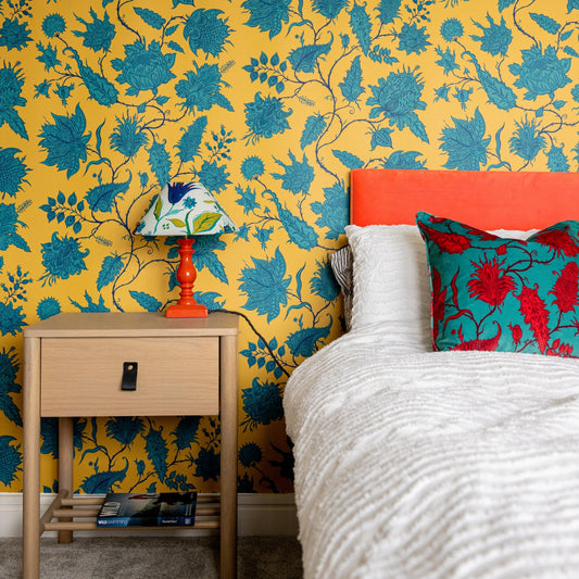 Hermosa Wallpaper - Citrine/Zircon - Wear The Walls - HECZ807652 - Premier Wallcovering