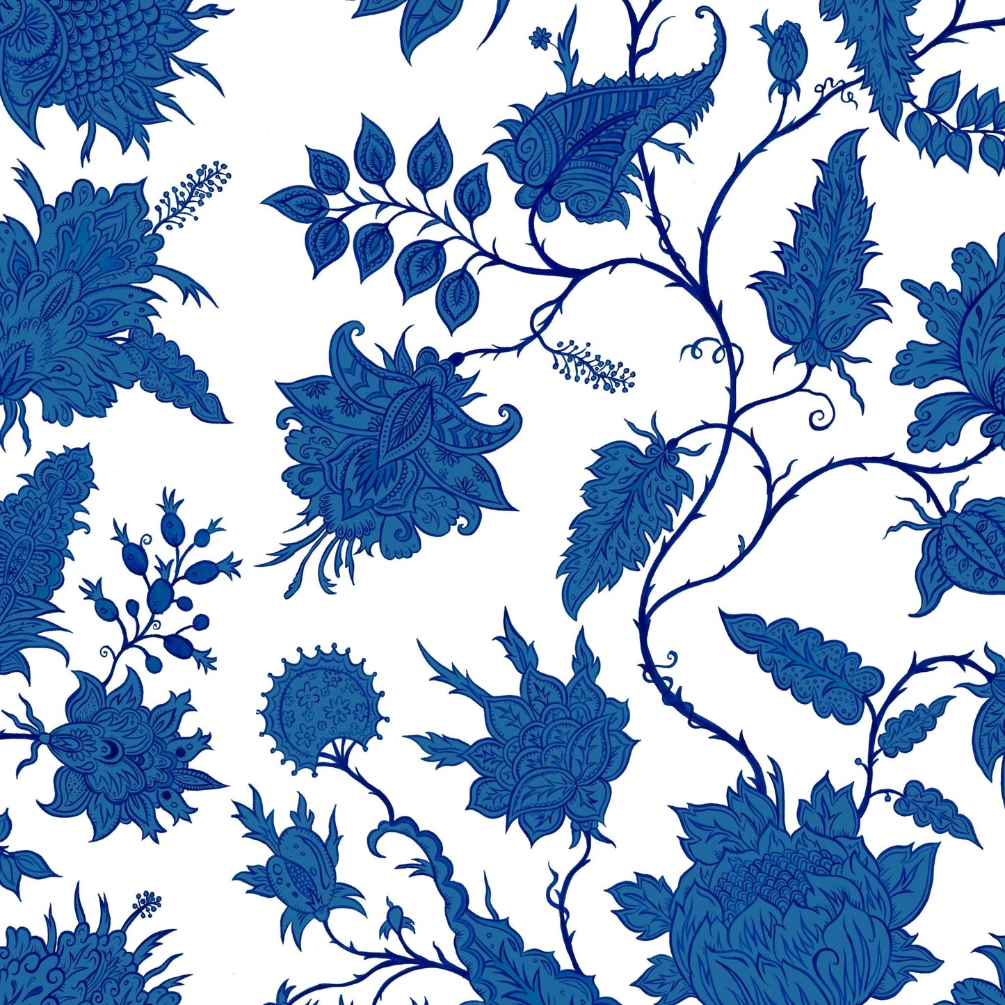 Hermosa Wallpaper - Lapis/Pearl - Wear The Walls - HEPL807652 - Premier Wallcovering