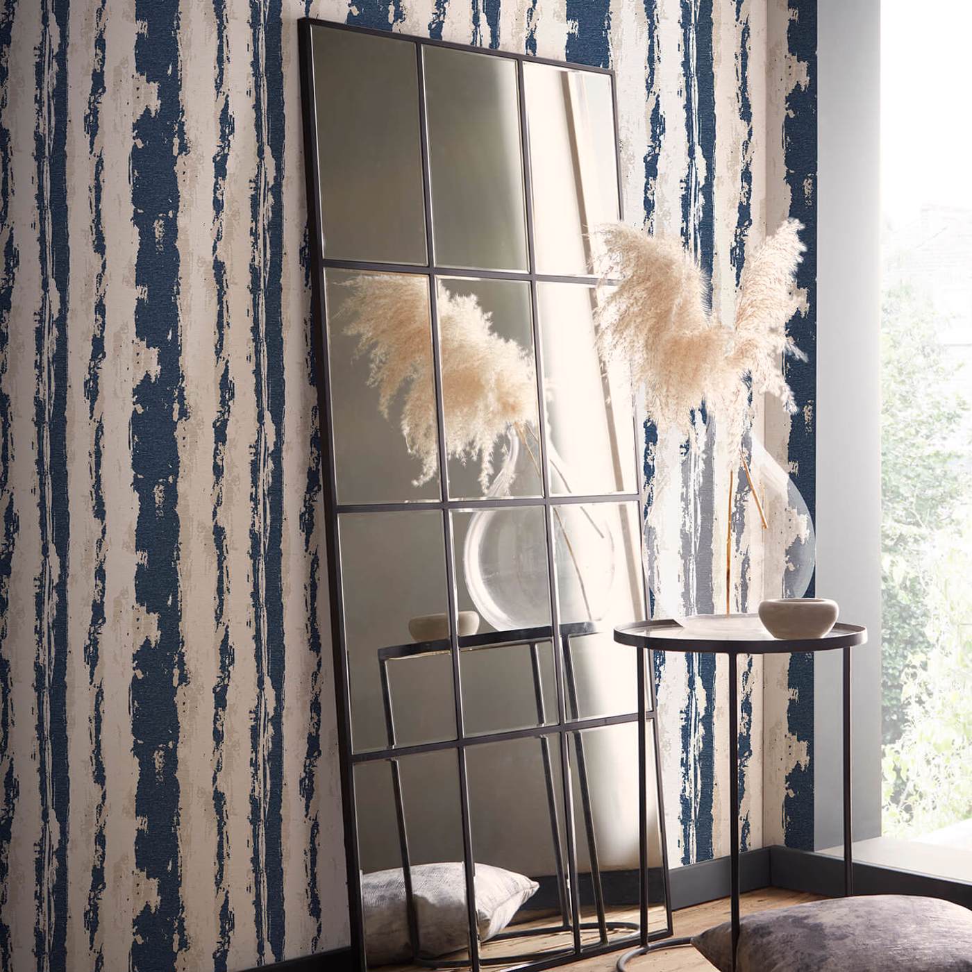 Herrera Wallpaper - Ink - Clarke & Clarke - W0223/01 - Premier Wallcovering
