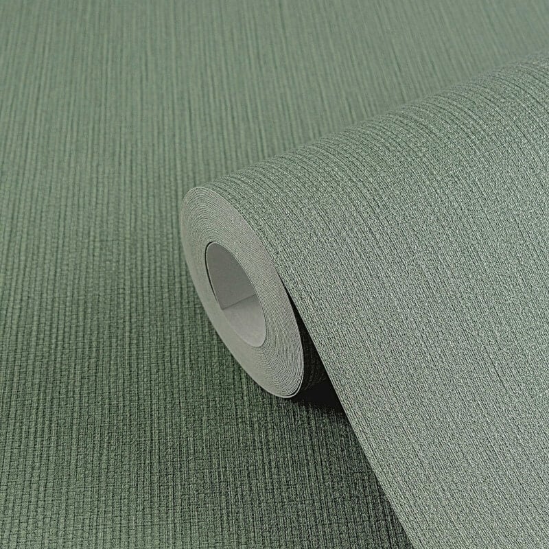 Hessian Texture Wallpaper - Green - Michalsky Living - 39987-4 - Premier Wallcovering