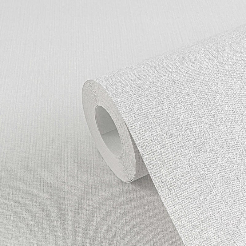 Hessian Texture Wallpaper - White/Grey - Michalsky Living - 39986-9 - Premier Wallcovering