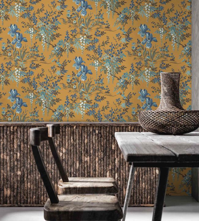 Hestia Wallpaper - Mustard - Woodchip & Magnolia - WM - 364 - 02R - Premier Wallcovering