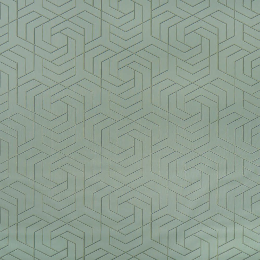 Hexagon Trellis Wallpaper - Green - Osborne & Little - W7352-01 - Premier Wallcovering