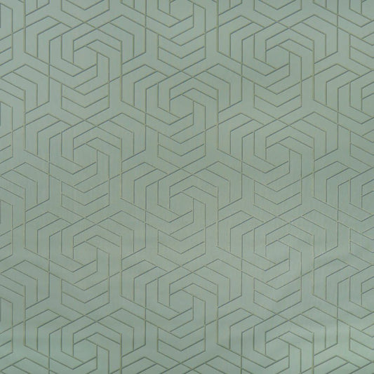 Hexagon Trellis Wallpaper - Green - Osborne & Little - W7352-01 - Premier Wallcovering