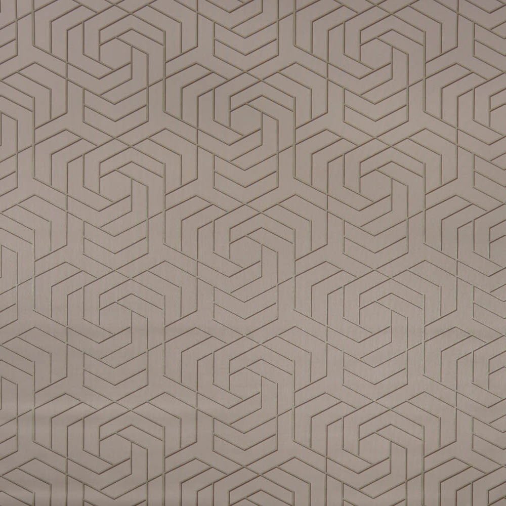 Hexagon Trellis Wallpaper - Taupe - Osborne & Little - W7352-04 - Premier Wallcovering