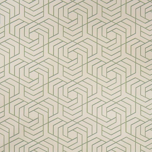 Hexagon Trellis Wallpaper - Cream - Osborne & Little - W7352-02 - Premier Wallcovering