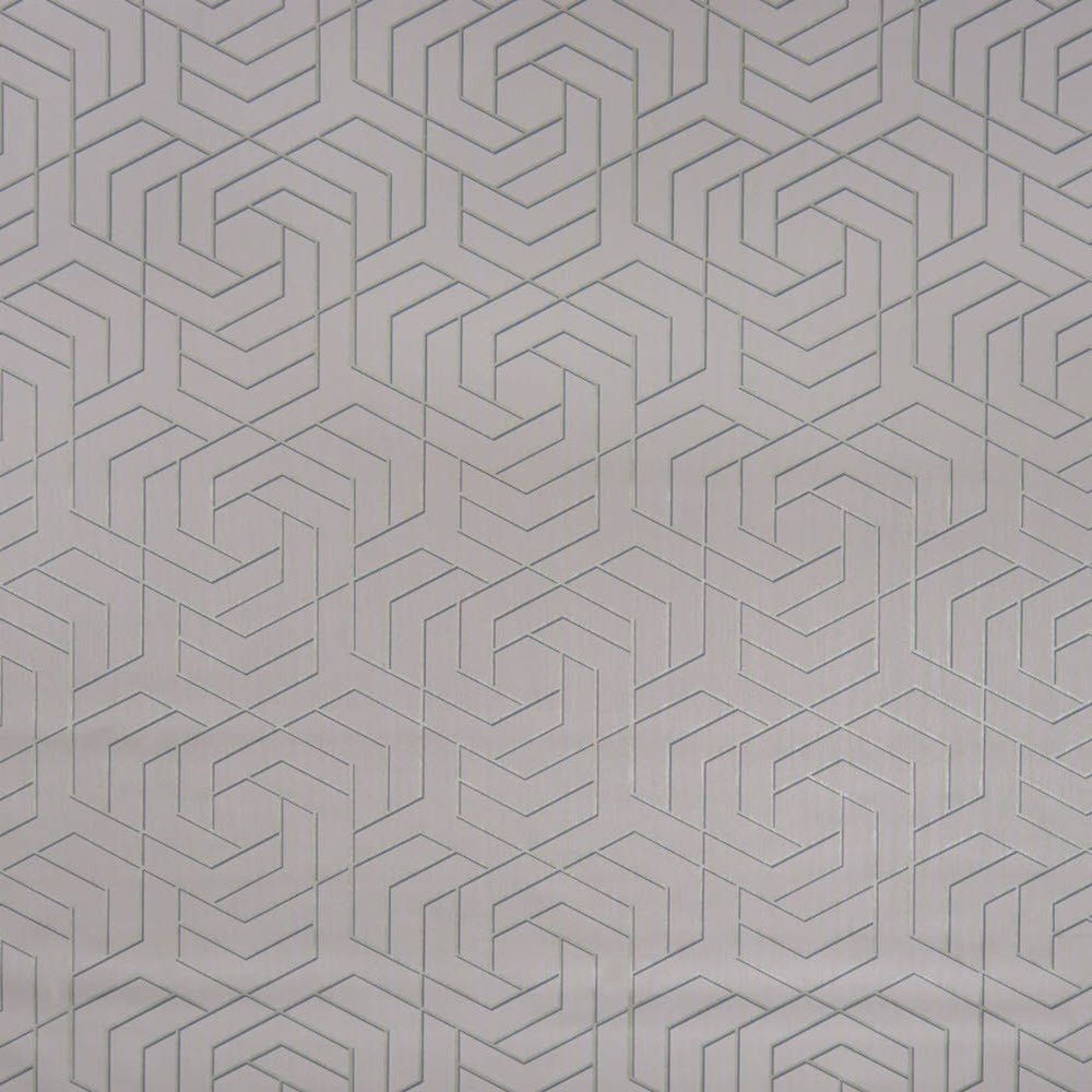 Hexagon Trellis Wallpaper - Silver - Osborne & Little - W7352-05 - Premier Wallcovering