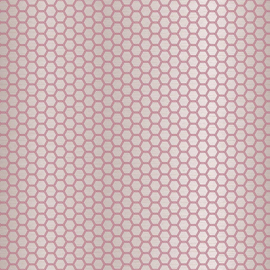 Hexie Platinum Fantasia Wallpaper - Pink - Ted Baker - 12630 - Premier Wallcovering