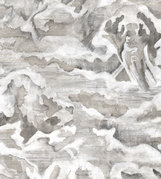 Hidden Clouds Wallpaper - Lead - Brand McKenzie - BMWL005/05A - Premier Wallcovering