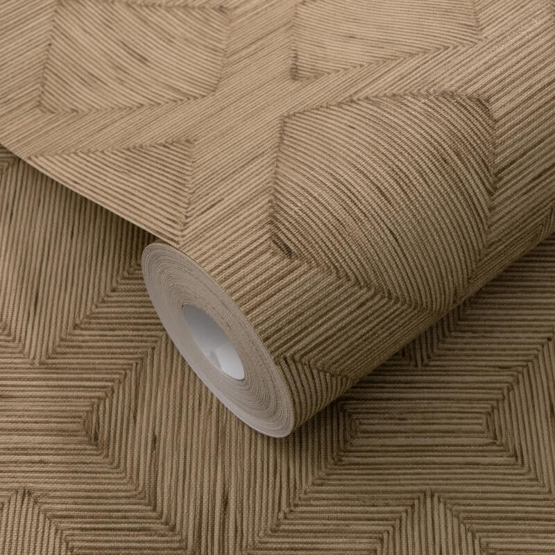 Hidden Harmony Geometric Wallpaper - Natural - Erismann - 10509 - 11 - Premier Wallcovering
