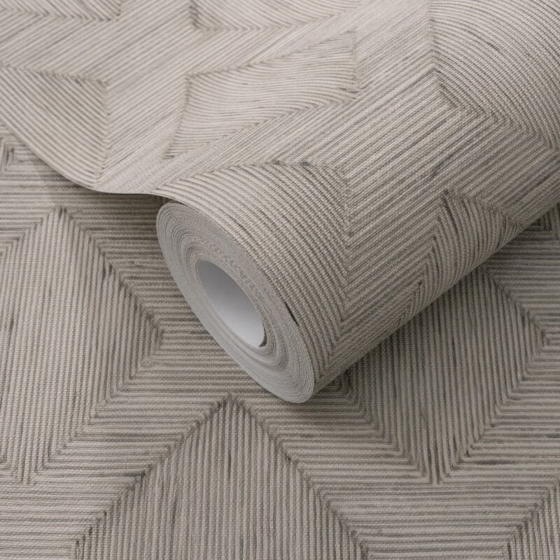 Hidden Harmony Geometric Wallpaper - Grey - Erismann - 10509 - 37 - Premier Wallcovering