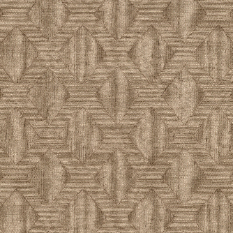 Hidden Harmony Geometric Wallpaper - Natural - Erismann - 10509 - 11 - Premier Wallcovering