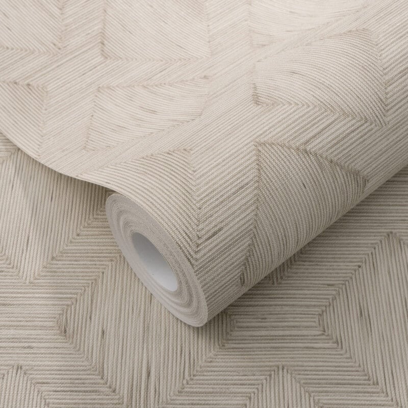 Hidden Harmony Geometric Wallpaper - Soft Taupe - Erismann - 10509 - 02 - Premier Wallcovering