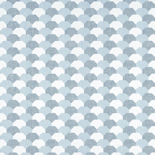 Hidden Hills Wallpaper - Navy & White - Thibaut - T27010 - Premier Wallcovering