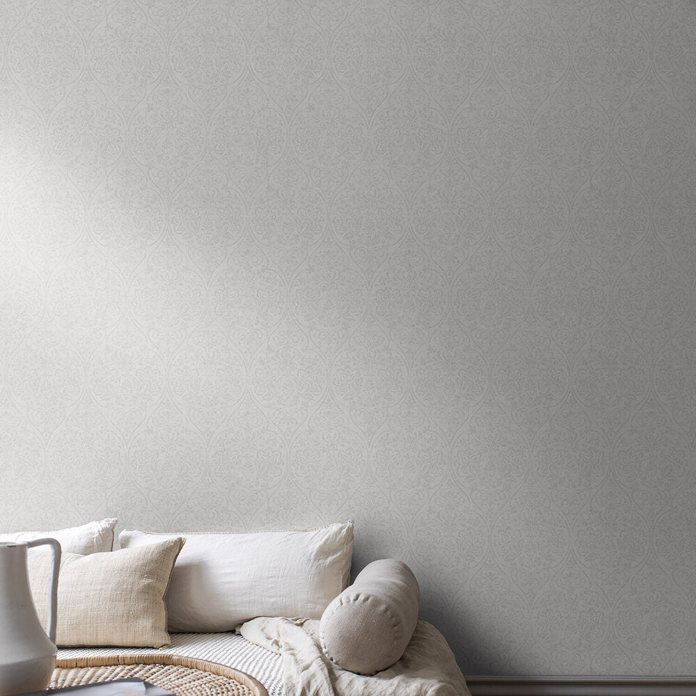 Hidden Medallion Wallpaper - Taupe - Boråstapeter - 4267 - Premier Wallcovering