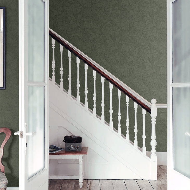 Hidden Parrot Wallpaper - Green - Boråstapeter - 2277 - Premier Wallcovering