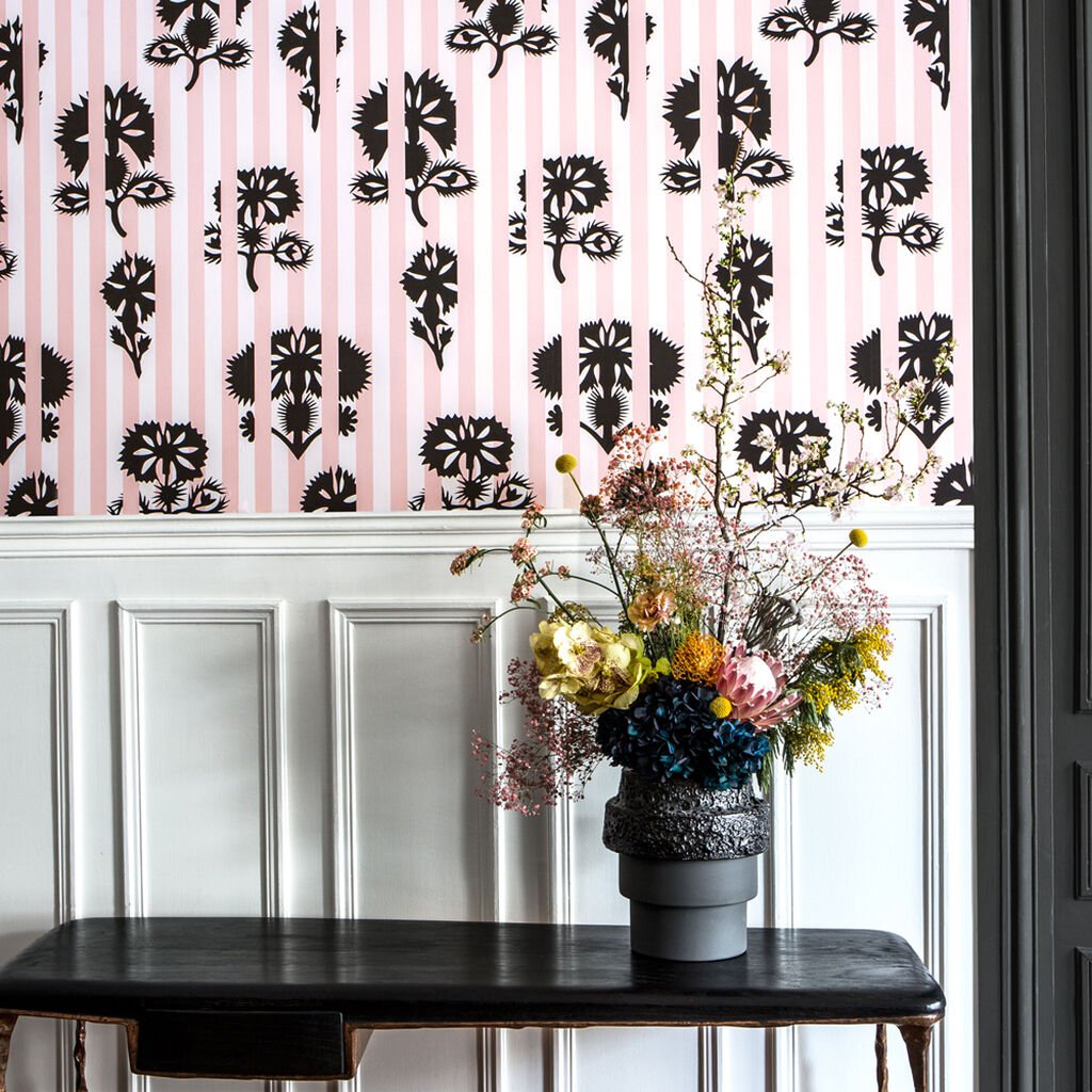 Hide and Seek Wallpaper - Rose - Graham & Brown - 113477 - Premier Wallcovering