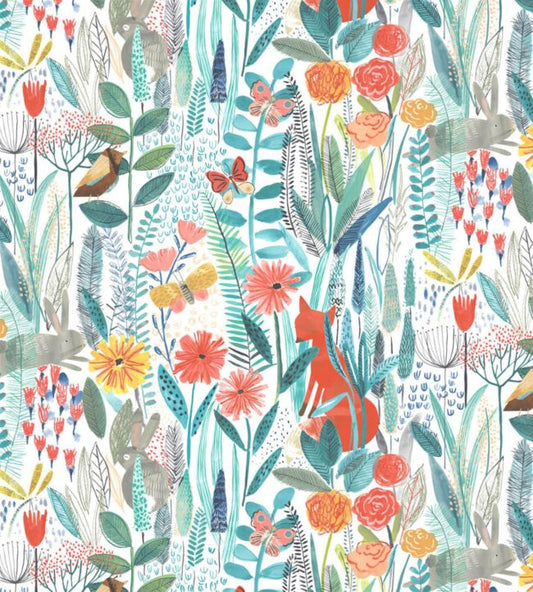 Hide & Seek Wallpaper - Poppy/Marine/Ochre - HLTF112633 - Harlequin - Premier Wallcovering