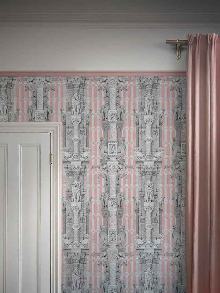 Hierarchy Wallpaper - Blush - Divine Savages - DVS039-HIE-BLS-WR - Premier Wallcovering