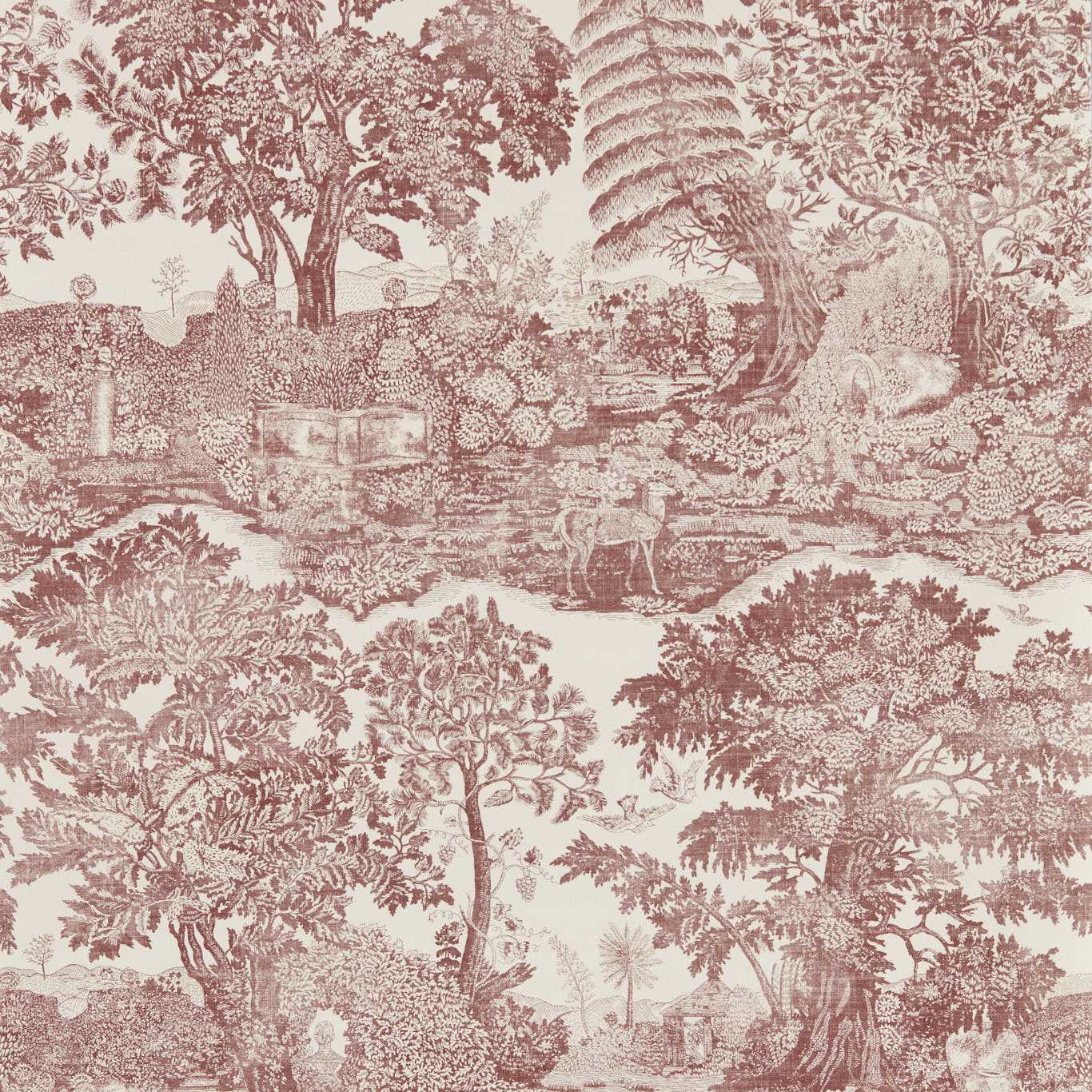 Highgrove Toile Wallpaper - Oak - Sanderson - DHIP217478 - Premier Wallcovering