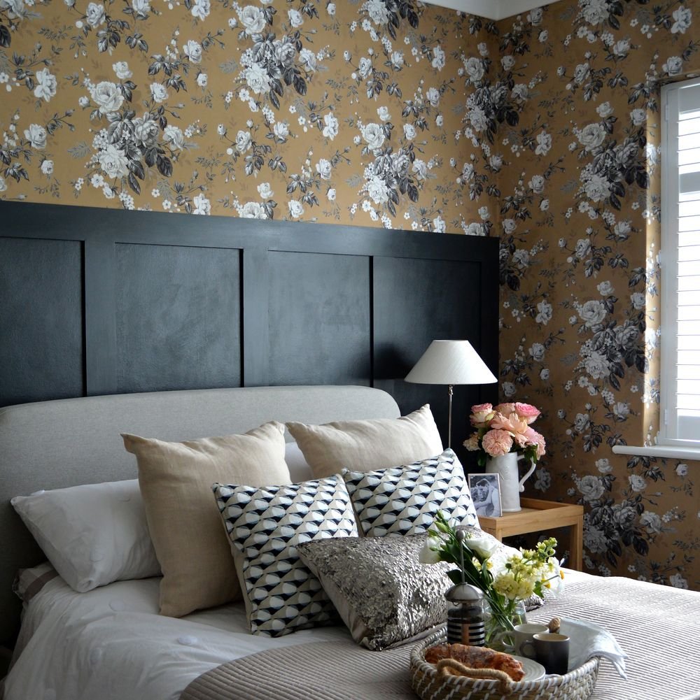 Highgrove Wallpaper - Mustard - Timothy Wilman - TW2438 - Premier Wallcovering