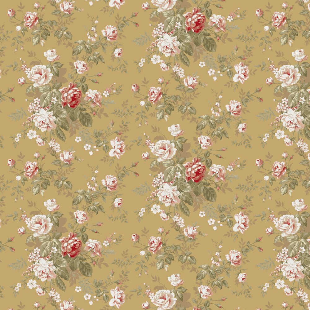 Highgrove Wallpaper - Ochre - Timothy Wilman - TW2440 - Premier Wallcovering