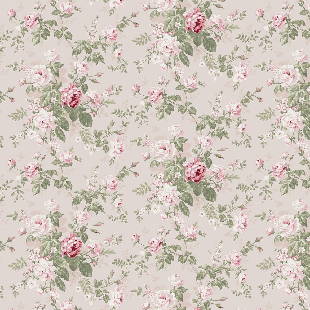 Highgrove Wallpaper - Rose - Timothy Wilman - TW2441 - Premier Wallcovering
