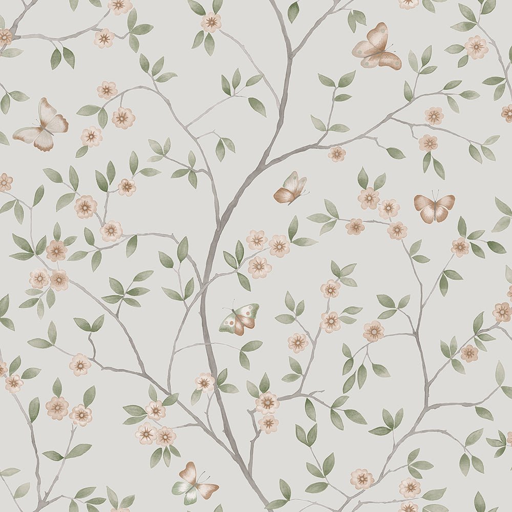 Hilma Wallpaper - Gray - Midbec - 51025 - Premier Wallcovering