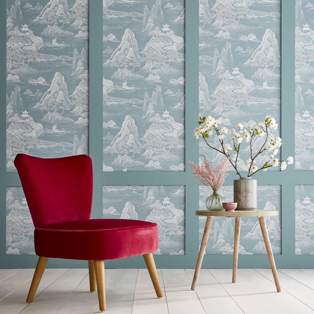 Himitsu Wallpaper - Jade - Graham & Brown - 105288 - Premier Wallcovering