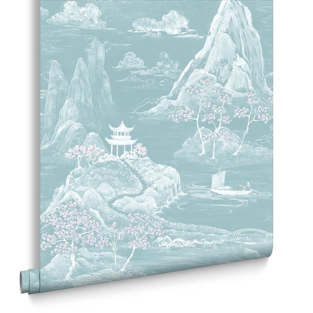 Himitsu Wallpaper - Jade - Graham & Brown - 105288 - Premier Wallcovering