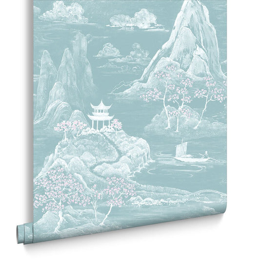Himitsu Wallpaper - Jade - Graham & Brown - 105288 - Premier Wallcovering