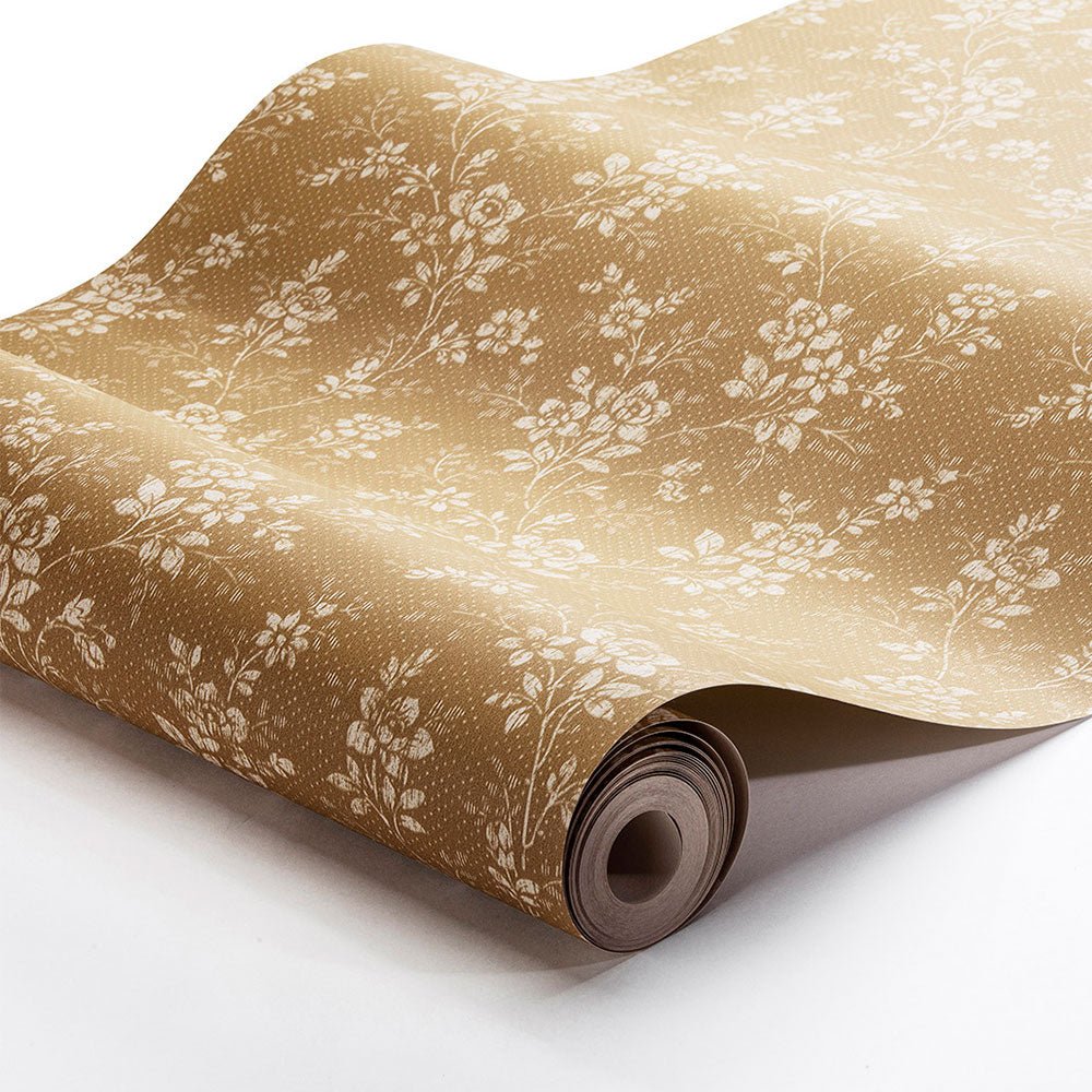 Hip Rose Wallpaper - Yellow - Boråstapeter - 1178 - Premier Wallcovering