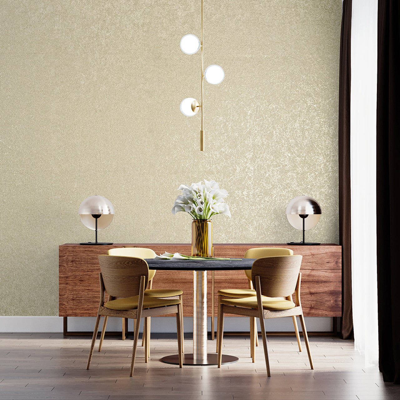 Holistic Slow Living Wallpaper - Sand/ Gold - Hohenberger - 64655 - Premier Wallcovering