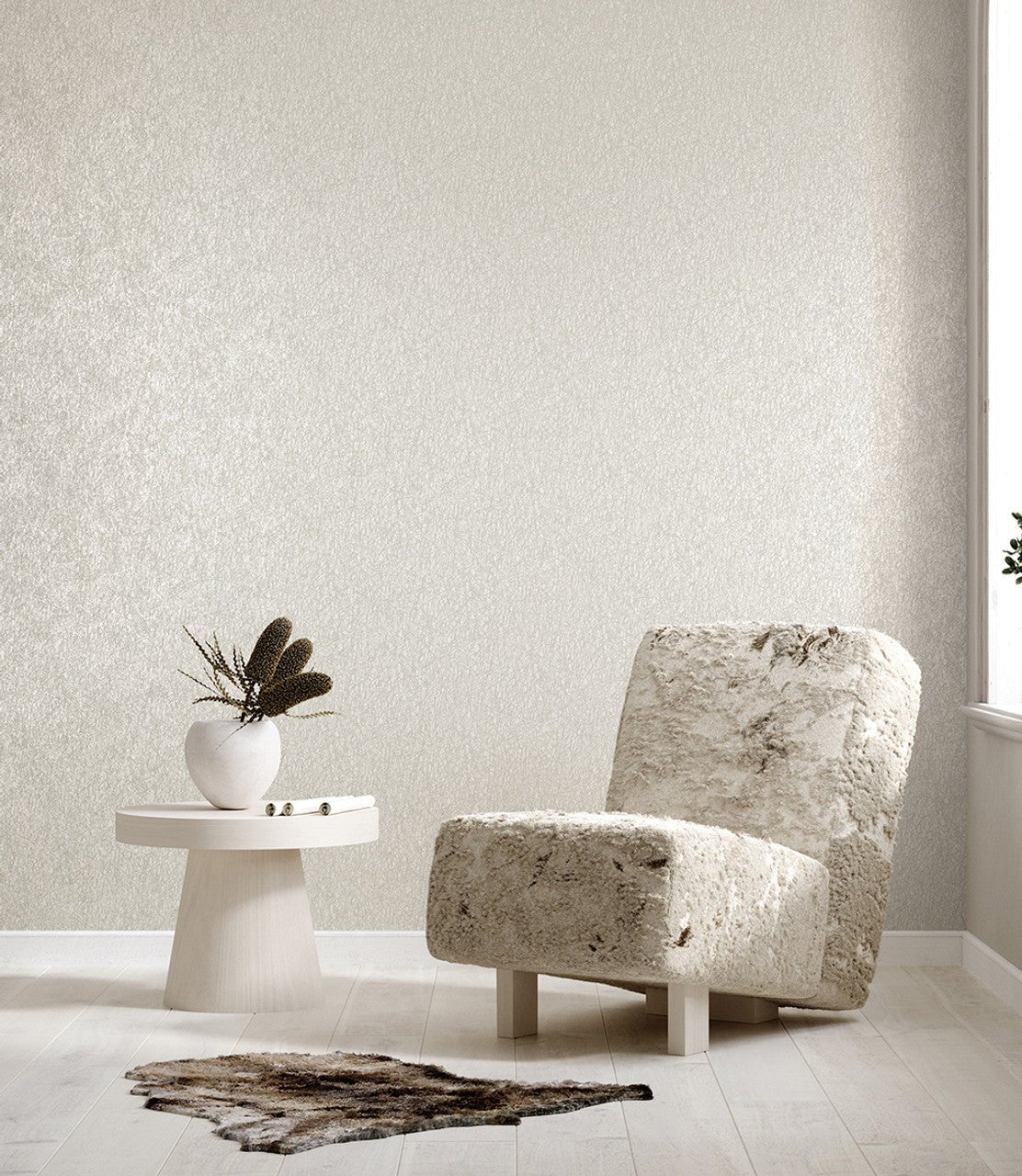Holistic Slow Living Wallpaper - Linen White - Hohenberger - 64659 - Premier Wallcovering