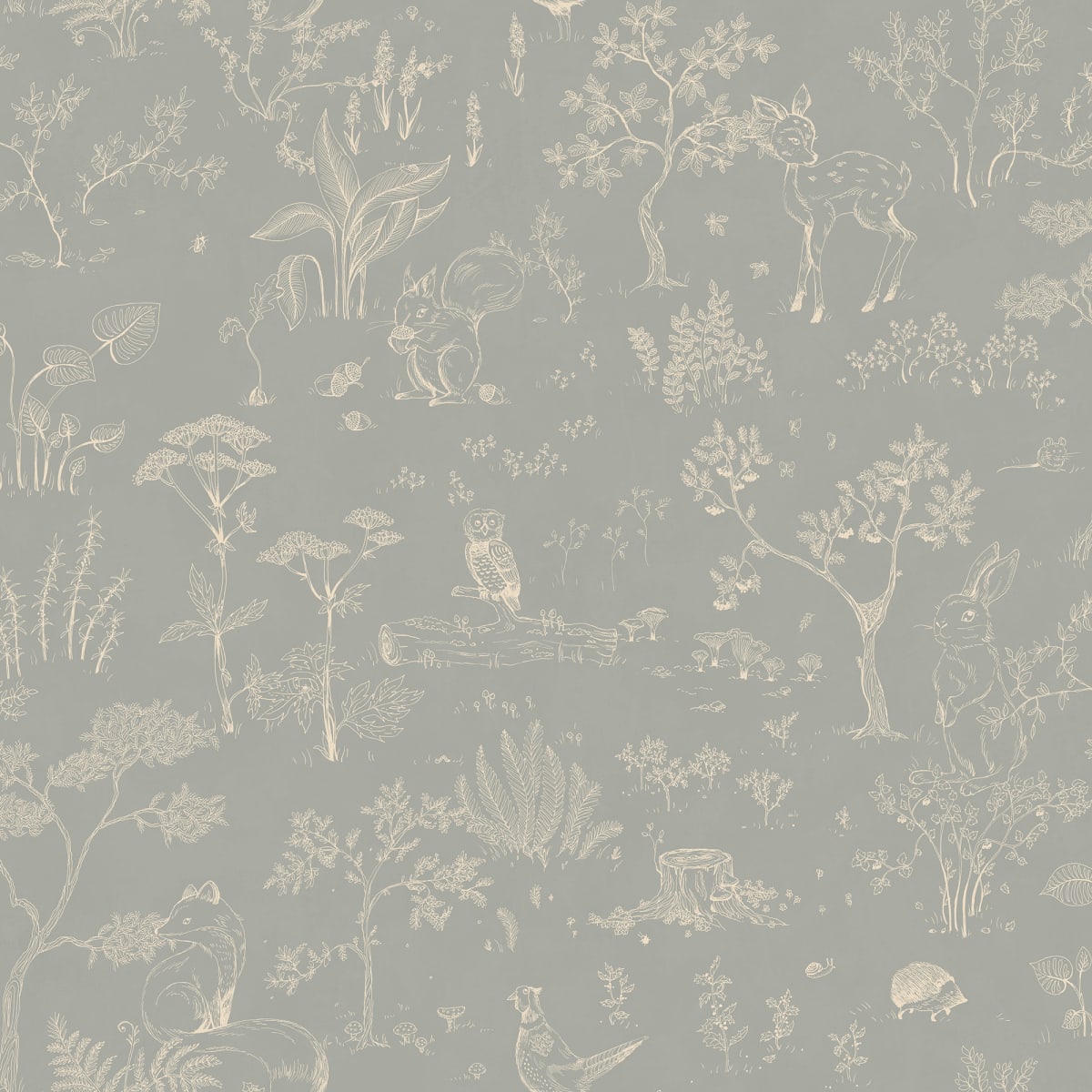 Hollie Wallpaper - Misty Blue - Sandberg - S10640 - Premier Wallcovering