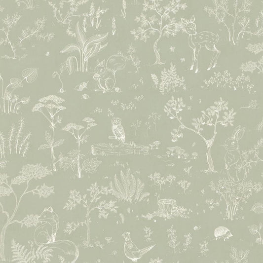 Hollie Wallpaper - Pistachio - Sandberg - 232-38 - Premier Wallcovering