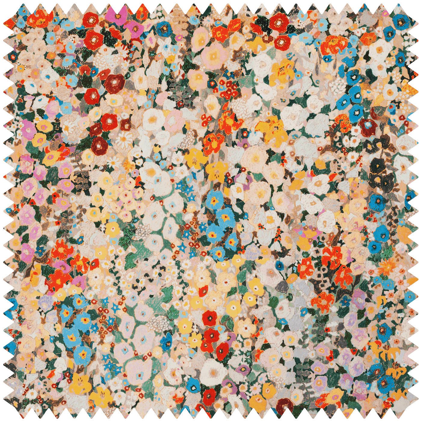 Hollyhocks Velvet Fabric -  Autumn - House of Hackney - 1-FA-HOL-VE-AUT-XXX-XXX - Premier Wallcovering