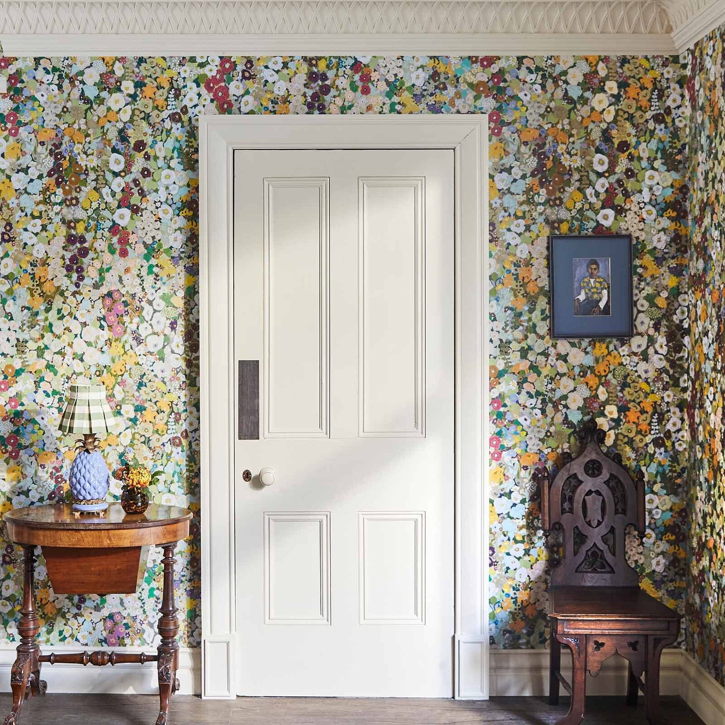 Hollyhocks Wallpaper - Summer - House of Hackney - 1 - WA - HOL - DI - SUM - XXX - Premier Wallcovering